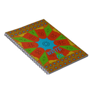 Carnet Kaleidoscope Bloom Une Vibrante couleur d'impressi