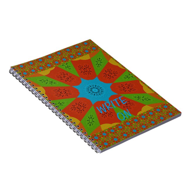 Carnet Kaleidoscope Bloom Une Vibrante couleur d'impressi (Côté Droit)