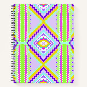 Carnet Kaleidoscope Rêves Tribaux Néon