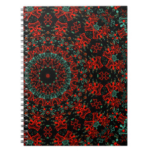 Carnet Kaliedoscope marocain géométrique de style ornemen