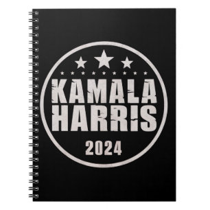 Carnet Kamala Harris 2024 Pour Président Élection Rétro