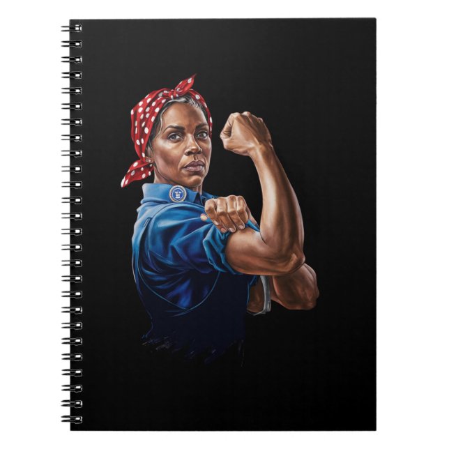 Carnet Kamala Harris 2024 Rosie la riveteuse Chat sans en (Devant)