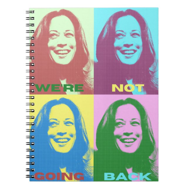 Carnet Kamala Harris : Nous ne retournons pas l'art pop (Devant)