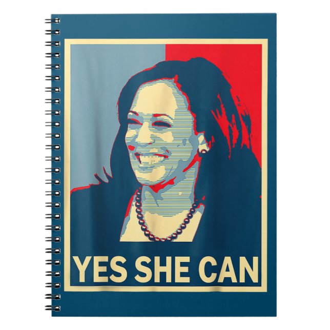 Carnet Kamala Harris OUI ELLE PEUT 2024 Président des éle (Devant)