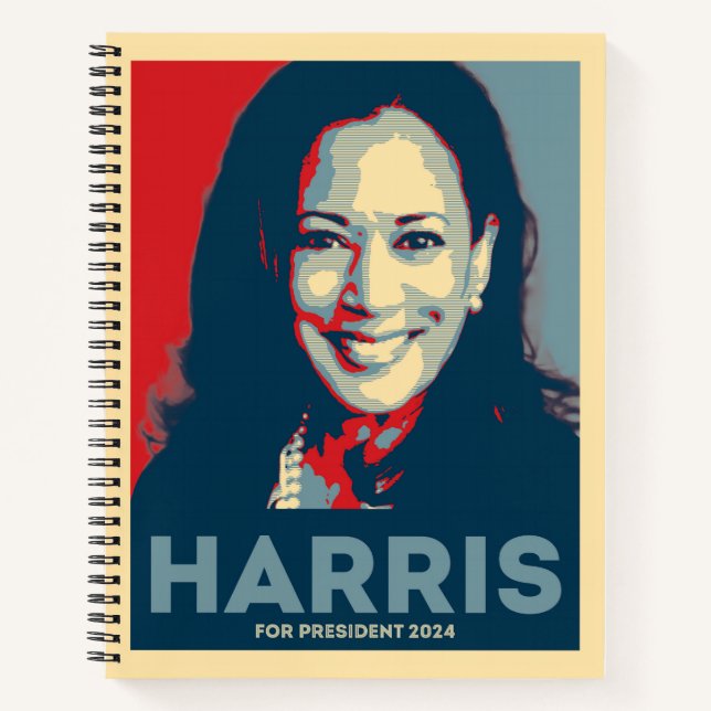 Carnet Kamala Harris pour le président 2024 - Hope (Devant)