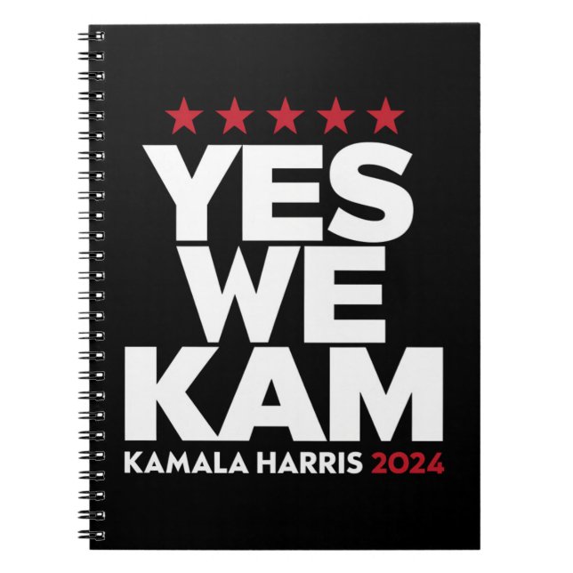 Carnet Kamala Harris Yes We Kam for US President 2024 (Devant)