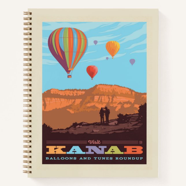 Carnet Kanab, Utah | Ballons Et Roundup De Tunes (Devant)
