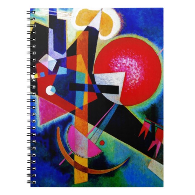 Carnet Kandinsky en peinture Abstraite bleue (Devant)