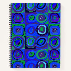 Carnet Kandinsky Farbstudie Quadrate Carrés bleus