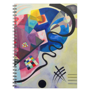 Carnet Kandinsky jaune-rouge-bleu