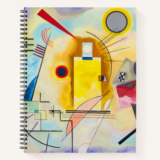 Carnet Kandinsky jaune-rouge-bleu (Devant)