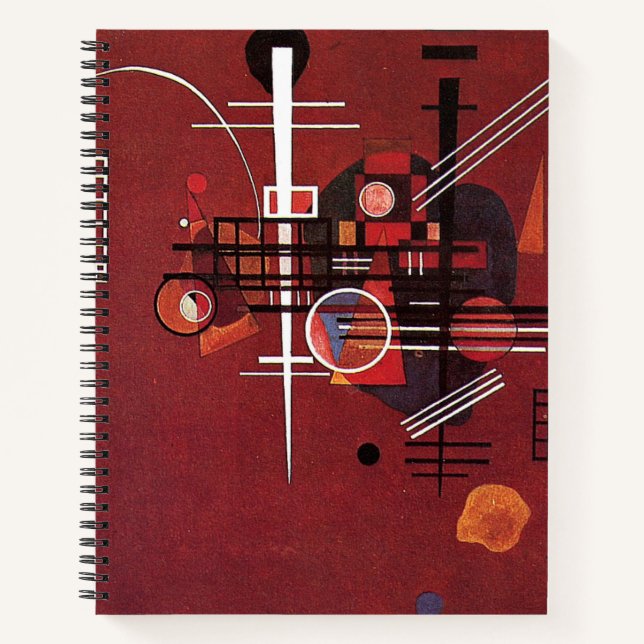 Carnet Kandinsky - Rouge mouillé (Devant)