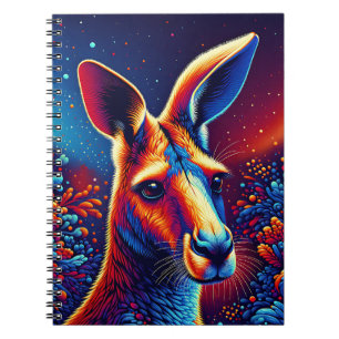 Carnet Kangourou céleste – Art cosmique de la faune