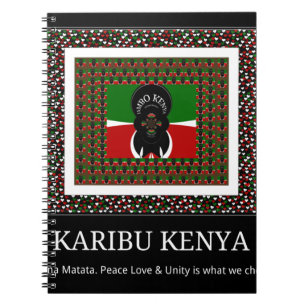 Carnet Karibu Kenya : Les couleurs vives du drapeau natio