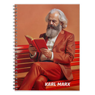 Carnet Karl Marx Citation Design - Soyez le changement !