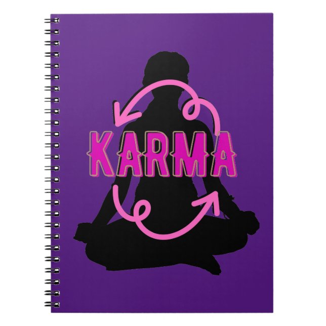 Carnet karma, pose de yoga (Devant)