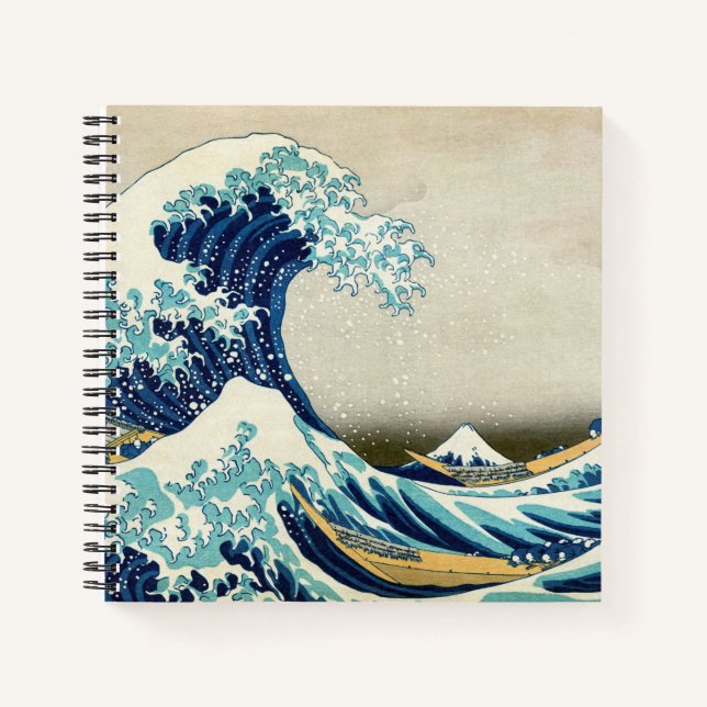 Carnet Katsushika Hokusai - La Grande vague au large de K (Devant)