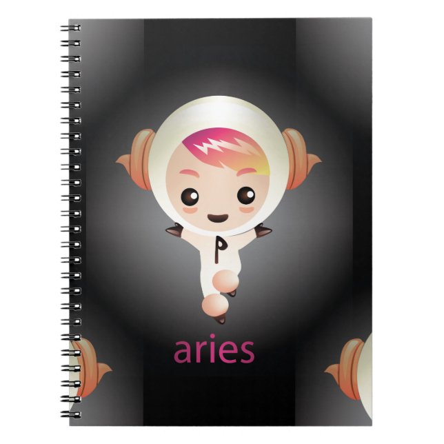 Carnet kawaii aries (Devant)