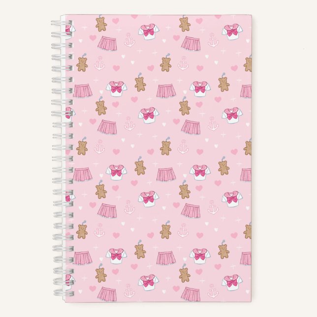 Carnet "Kawaii Campus" Preppy Schoolgirl Plain Notebook (Recto)