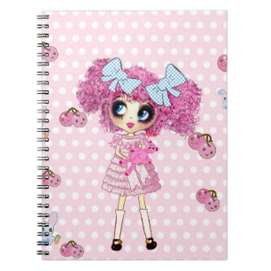 Carnet Kawaii Girl PinkyP mignonne girly