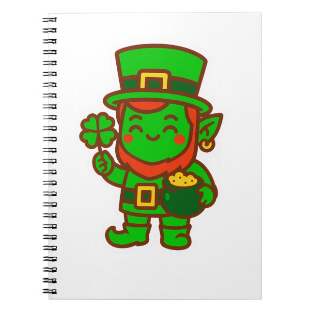 Carnet Kawaii Lucky Leprechaun (Devant)