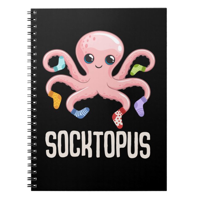 Carnet Kawaii Octopus Cute Kraken Amoureux des animaux ma (Devant)