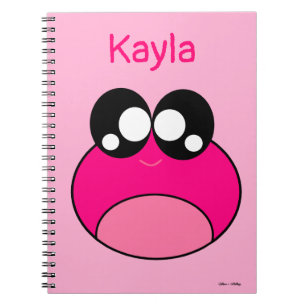 Carnet Kawaii Pink Frog Cute