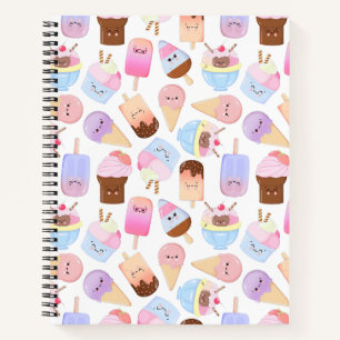 Carnet Kawaii Popsicle Motif Adorable Cr De Glace À Main
