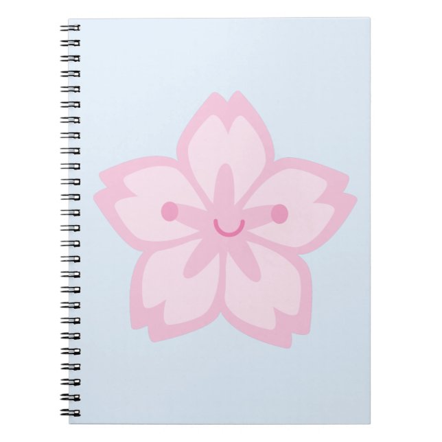 Carnet Kawaii Sakura Fleur de fleurs de cerisier (Devant)