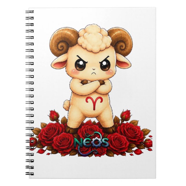 Carnet Kawaii Zodiac Neos Bélier (Devant)