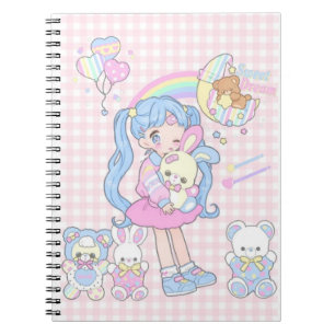 Carnet Kawii Rêves sucrés (Carnet à spiraux couleur paste