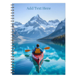 Carnet Kayak dans les montagnes personnalisé