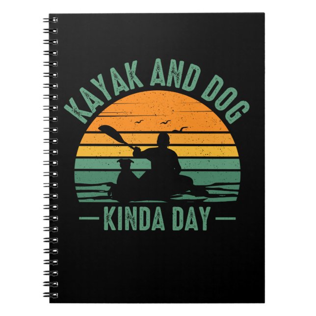 Carnet Kayak et Chien Kinda Day (Devant)