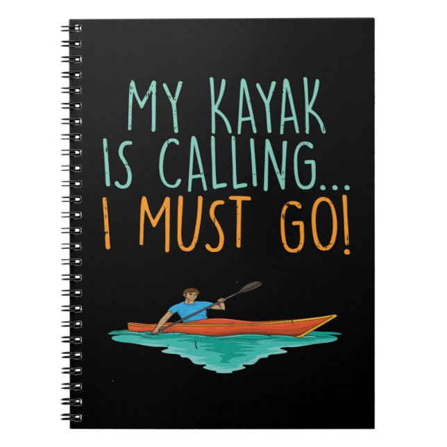 Carnet Kayaking Kayak cadeau (Devant)