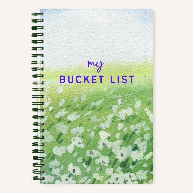 Carnet Kaye et Summer My Bucket List (Recto)