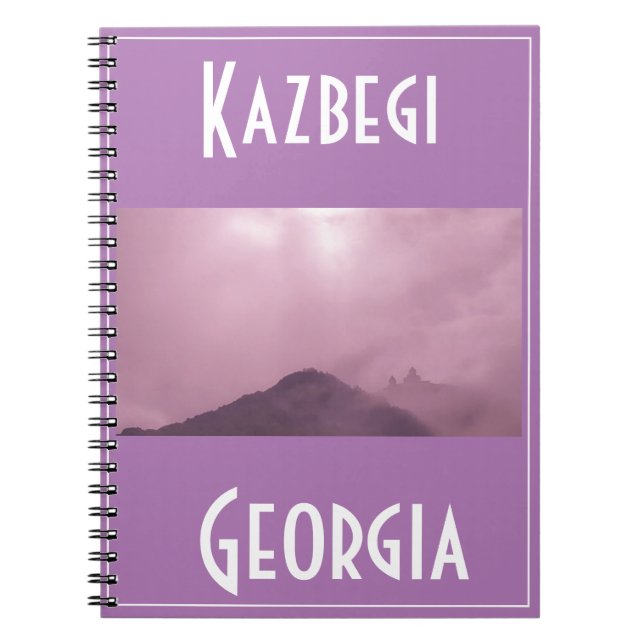 Carnet Kazbegi Stepantsminda Géorgie Caucuses Montagnes (Devant)