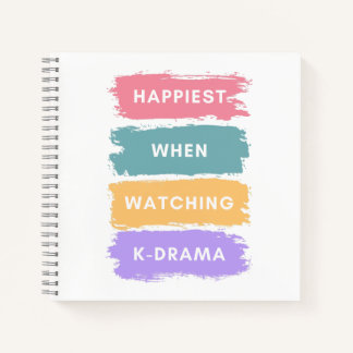 Carnet Kdrama Colorful Minimal Typography Korean Drama No