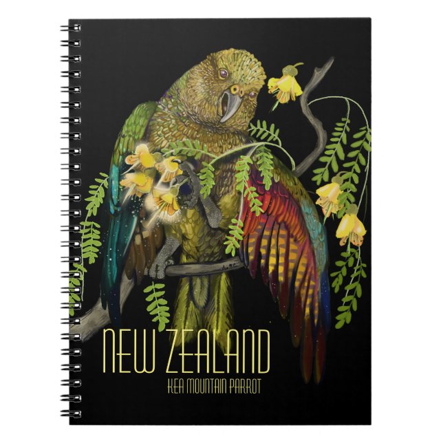 Carnet Kea New Zealand Mountain Parrot (Devant)
