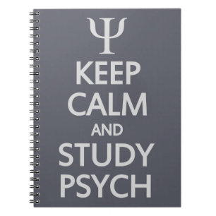 Carnet Keep Calm & Study Psych custom notebook