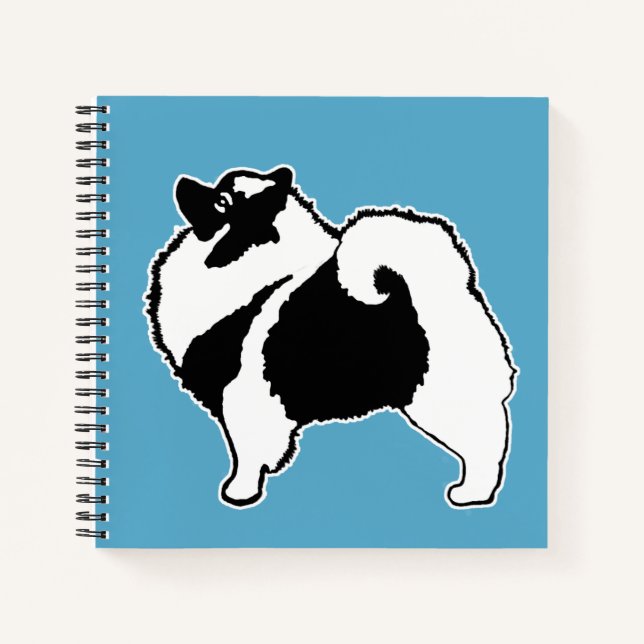 Carnet Keeshond Graphics - Cute Original Chig Art (Devant)