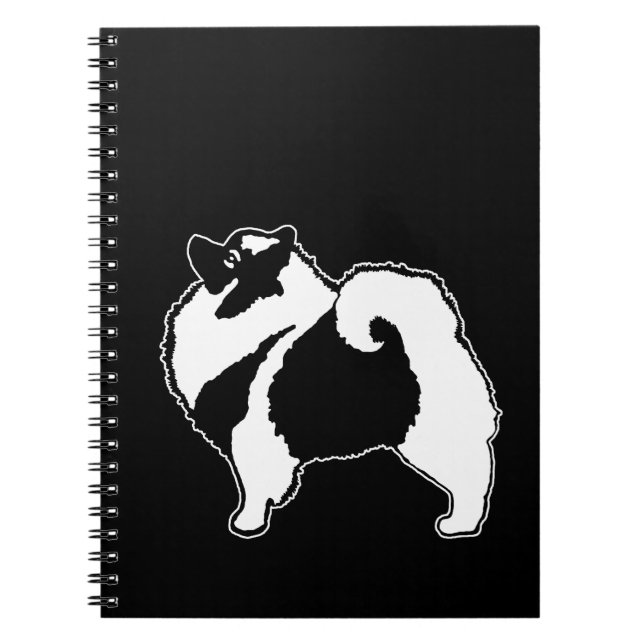 Carnet Keeshond Graphics - Cute Original Chig Art (Devant)