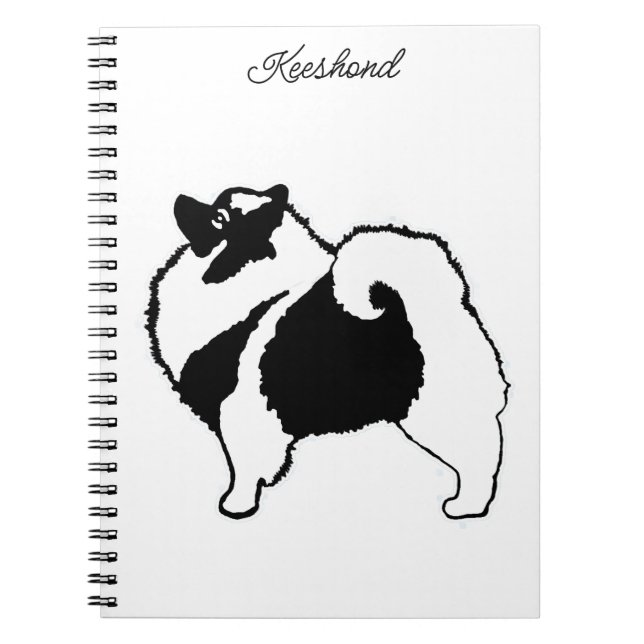 Carnet Keeshond Graphics - Cute Original Chig Art (Devant)