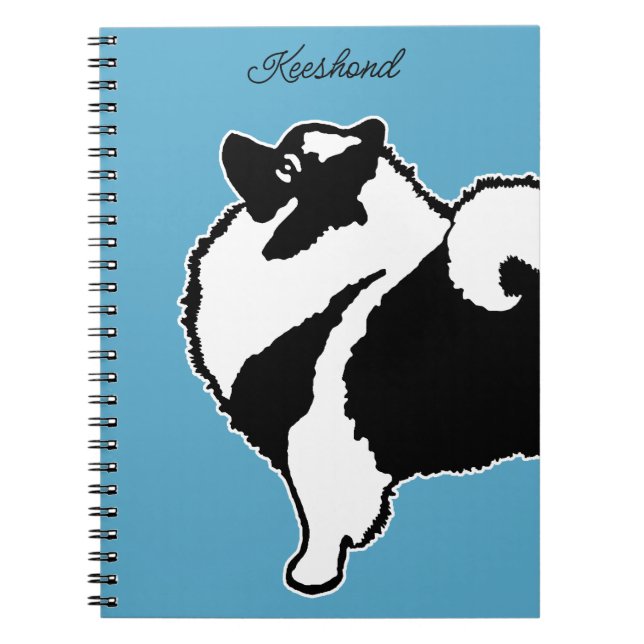 Carnet Keeshond Graphics - Cute Original Chig Art (Devant)