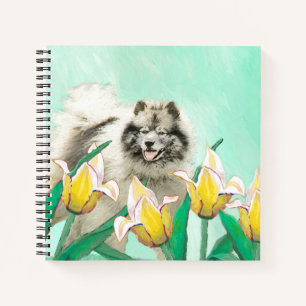 Carnet Keeshony in Tulips Peinture mignonne Original Chie
