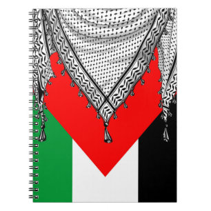 Carnet Keffiyeh Écharpe palestinienne tissu traditionnel