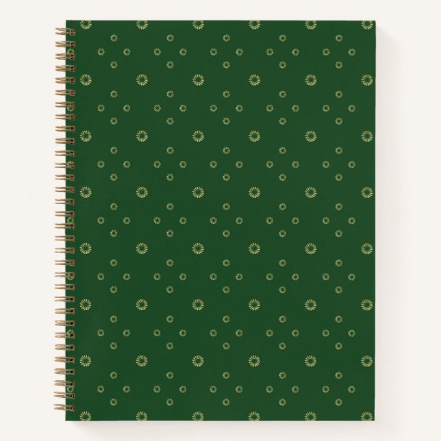 Carnet Kelly Green | Zinnia Doré Soleil (Devant)