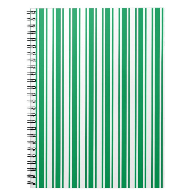 Carnet Kelly landes de bonbons vertes et blanches (Devant)