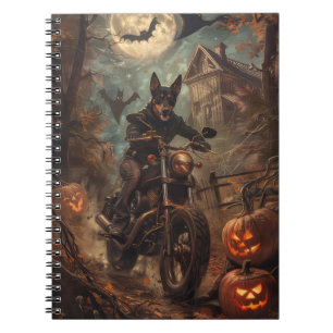 Carnet Kelpie Australien à moto Halloween