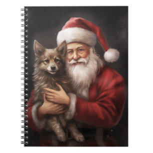 Carnet Kelpie australienne avec Noël au Père Noël