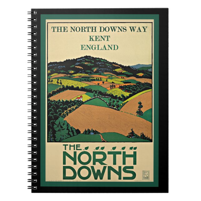 Carnet Kent, Angleterre, North Downs, (Devant)